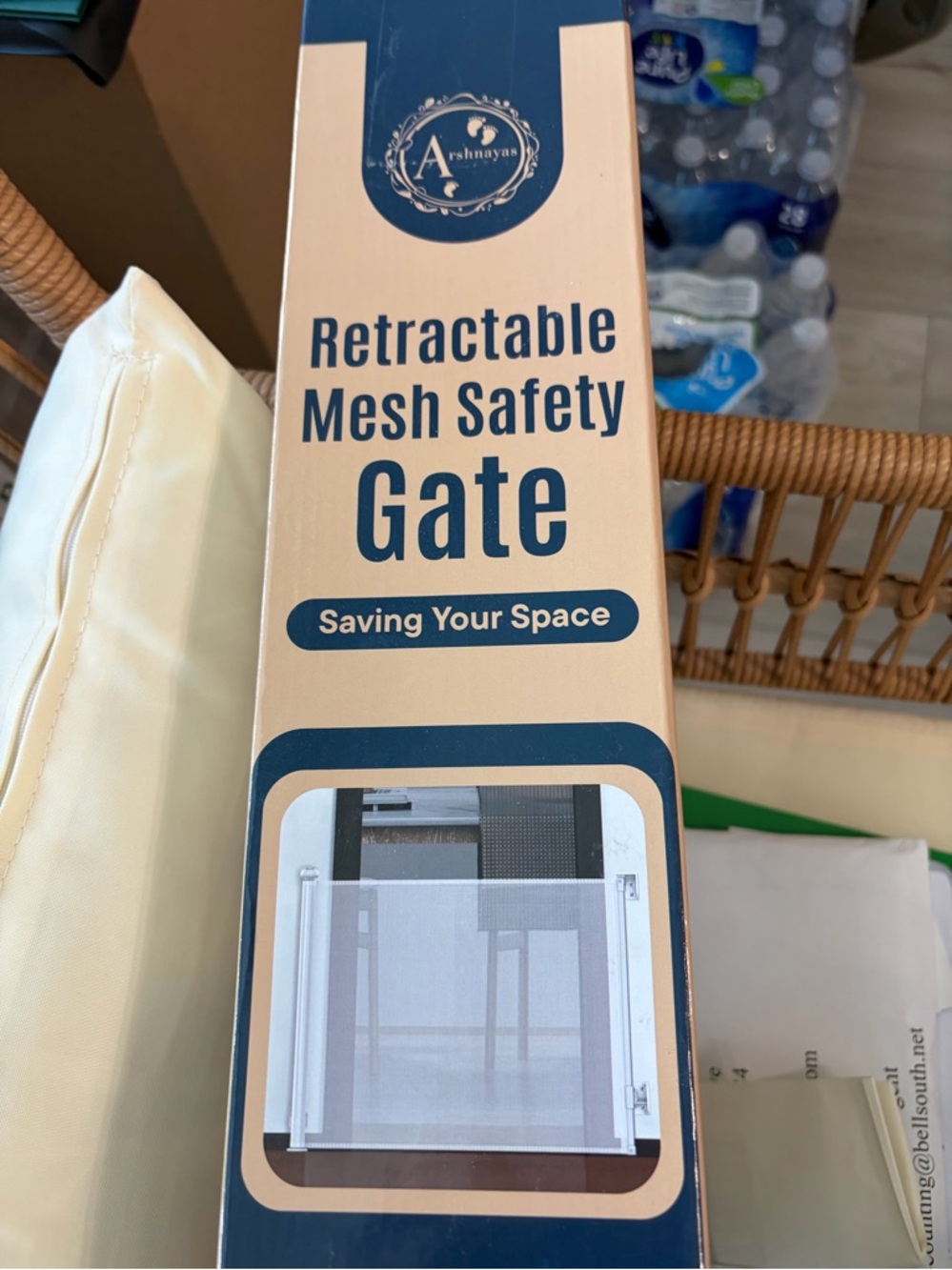 Safety Gate Retractable Mesh  - White